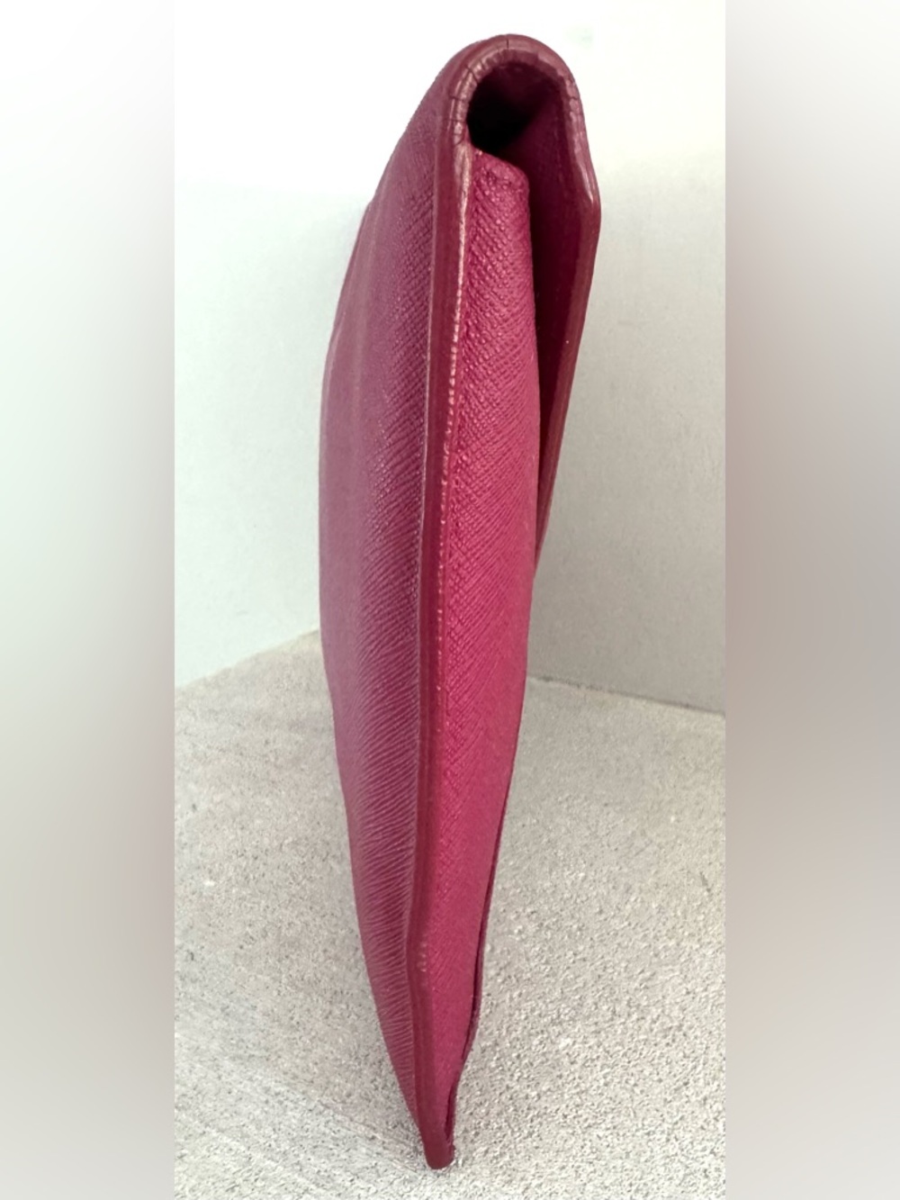 VIVIENNE WESTWOOD Pink Envelope Clutch Bag Orb Logo Leather Wallet Pouch - Picture 8 of 13